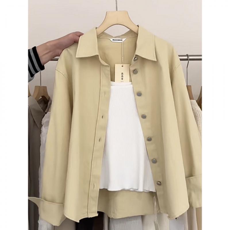 

2025 Spring & Autumn Style: Women s Versatile Korean Camisole Jacket & Slim Midi Skirt Set XL (120-140 lbs)