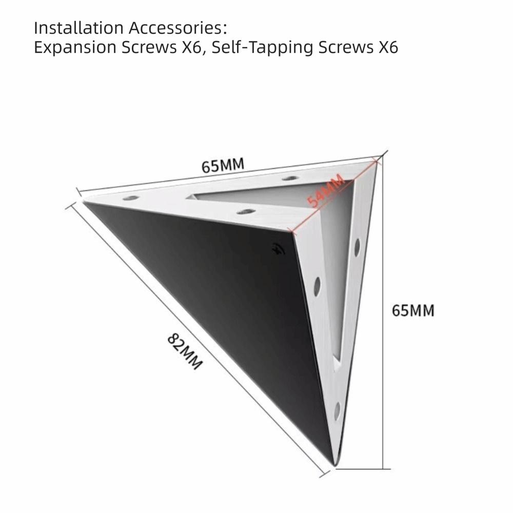 Aluminum Alloy Triangular Bracket Invisible Fasteners Load-Bearing Support Wall Mounted Shelf Floating Shelves Right Angle Fixed