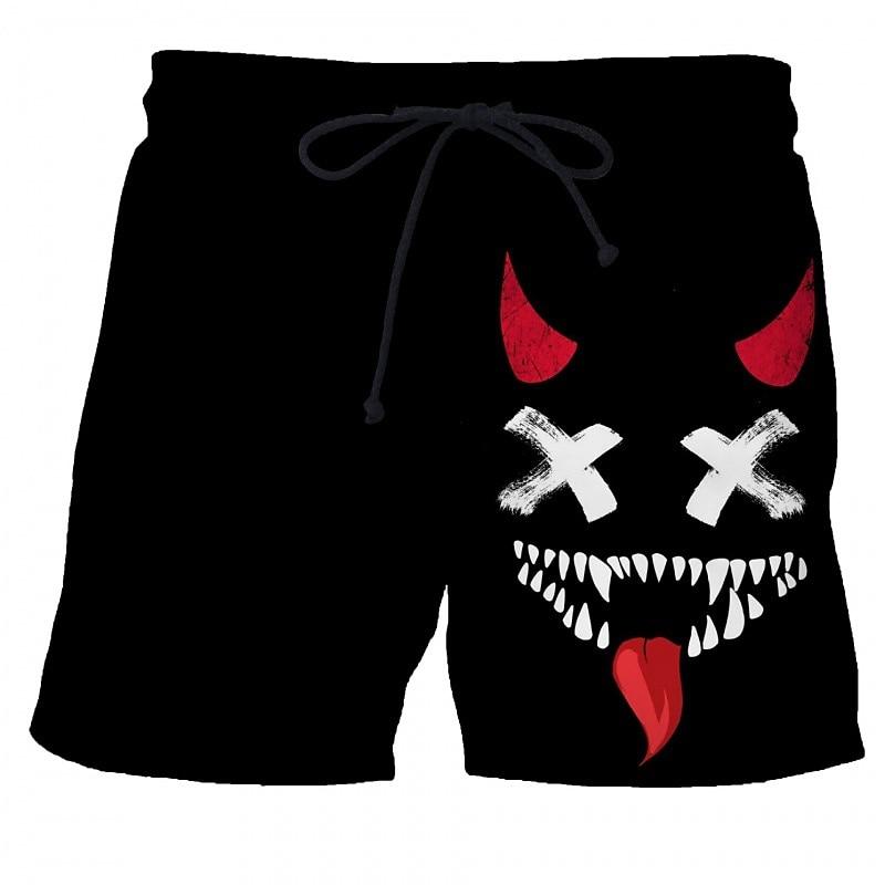 Men s Color Block Graphic Prints Smile Face Swim Shorts Board Shorts Swimming Trunks Mid Waist Fashion Streetwear Casual Outdoor 2XL