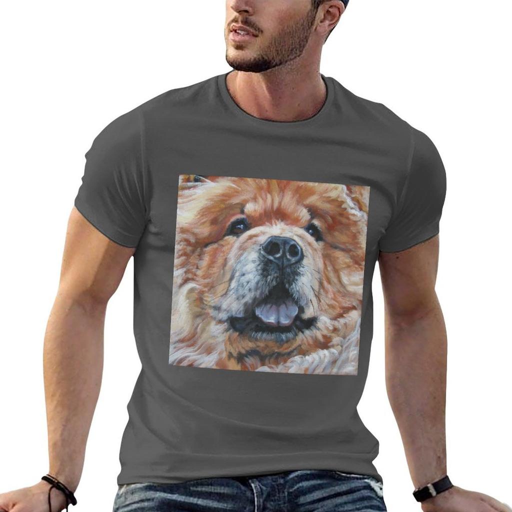 Chow Chow Fine Art Painting TShirt cotton tshirt t shirts for Unisex cotton funny t shirts cotton Tshirt