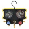 AC Manifold Gauge Set, Automotive R134A R22 R410 Refrigerant Pressure Gauge, AC Charging Tool Kit for Gas Electric