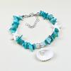 Handmade Seashell & Crushed Stone Bracelet with Lobster Clasp - Perfect Summer Travel Souvenir