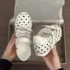 inner height increase cm polka dot ballet style single shoes autumn and winter new super fire with skirt German training shoes Mary Jane shoes