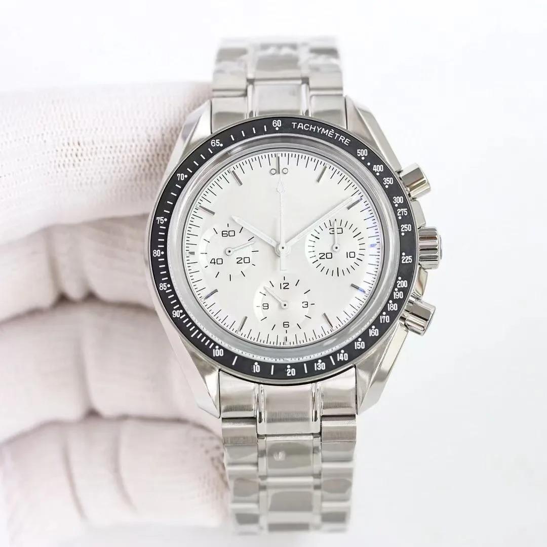 A11 Store Customized Watch Men s Watches Movement Chronograph Stainless Steel Sapphire Waterproof Watch белый