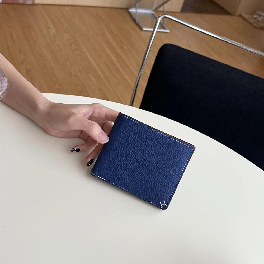 

Высококачественная минималистичная нить H, высококачественный деловой кошелек Sle Bla для женщин, отделение для ID-карты, слоты для карт, кармашек для телефона