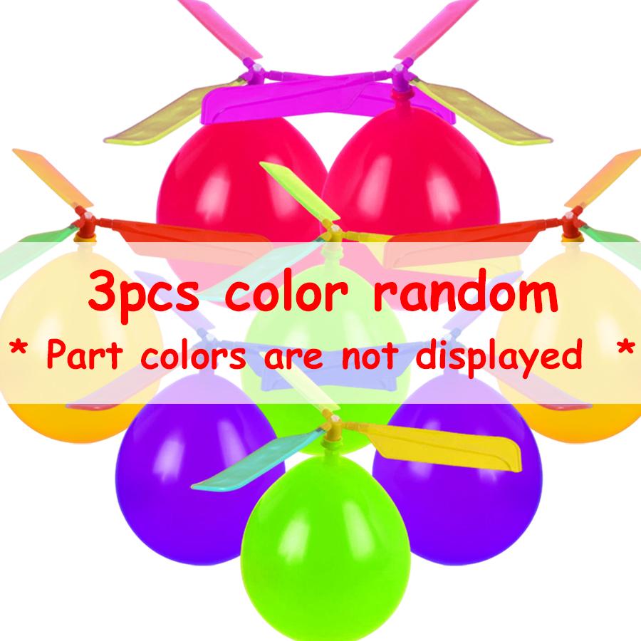 

3/6Pcs DIY Flying Balloon Helicopter | Outdoor Flight Model with Spiral Propeller Creative Handmade Crafts & Party Favors