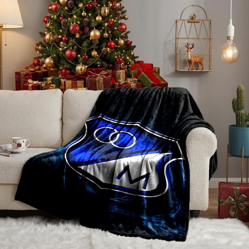 Blue Shield Emblem Millo-narios Blanket Lightweight Ideal Bedding Blanket Perfect for Travel, Living Rooms, Offices, Sofas, Fan Christmas gift