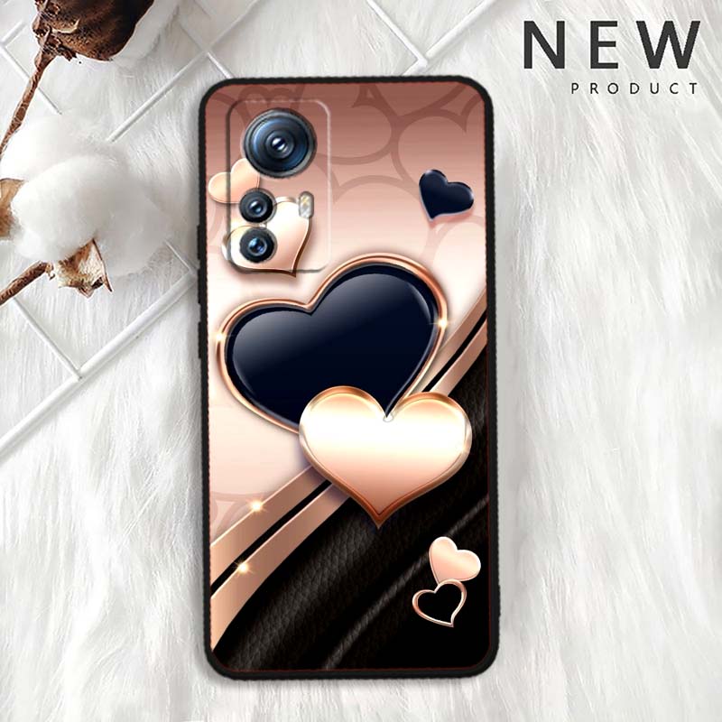 Artistic metal style pattern For Xiaomi Mi 15 14 13 13T 12 12T 12S 11 11i 11T Pro Ultra Lite 5G Black Soft Phone Case