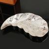 Fruit Tray, Alloy Cake Plate, Silver Large-Sized Leaf Shape Snack Disc,Nuts Organizer Wedding Party Desktop Decoration,22.5 cm