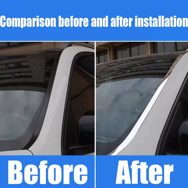 For Mercedes-Benz GL-Class X166 2012 2013 2014 2015 2016 Front Windshield Side Decorative Bright Strip Car Exterior Products