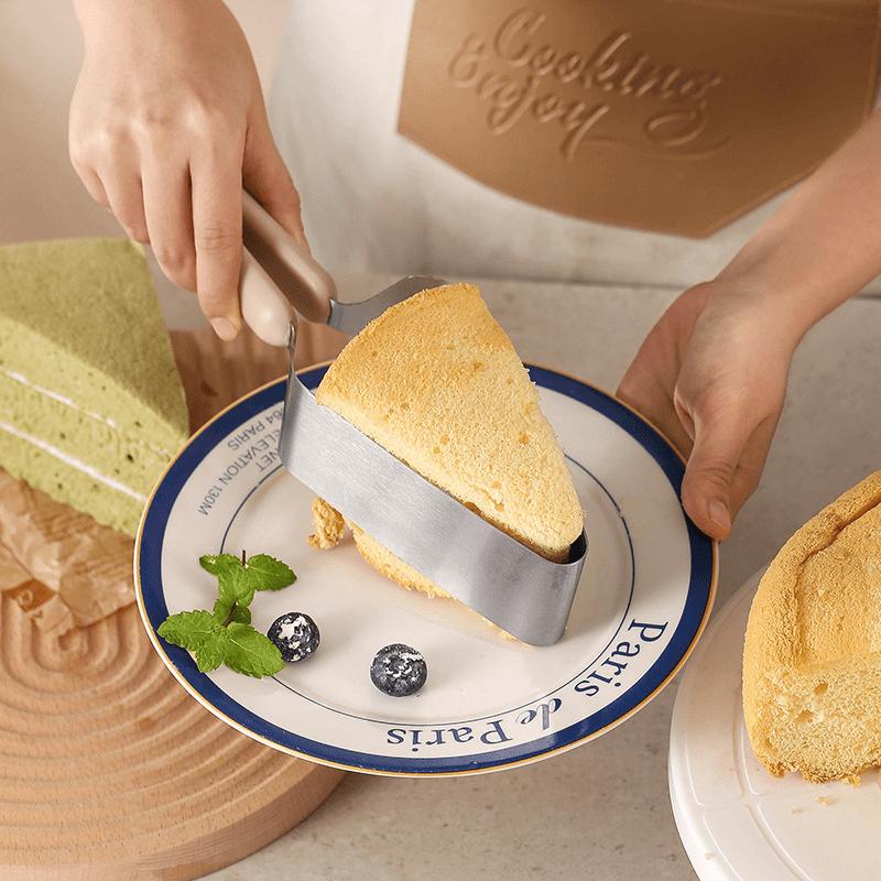1pc Stainless Steel Cake Clip, Cake Slicer, Cake Clip, Slicer, Cake Cutting Special Baking Tool, Handicraft For Hotel Modern Minimalist Food Clip