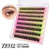 VYRILA Self Adhesive Cluster Lashes Glue-Free DIY Individual Eyelash Extension Natural Soft Lashes No Glue Needed Segmented Lash