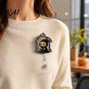 Pumpkin Badge Clip Halloween Retractable Reel, Cute And Grim Reaper Design, Acrylic Reel Smooth Pull Cord for Nurse Doctor Teacher ID Card Party Gift