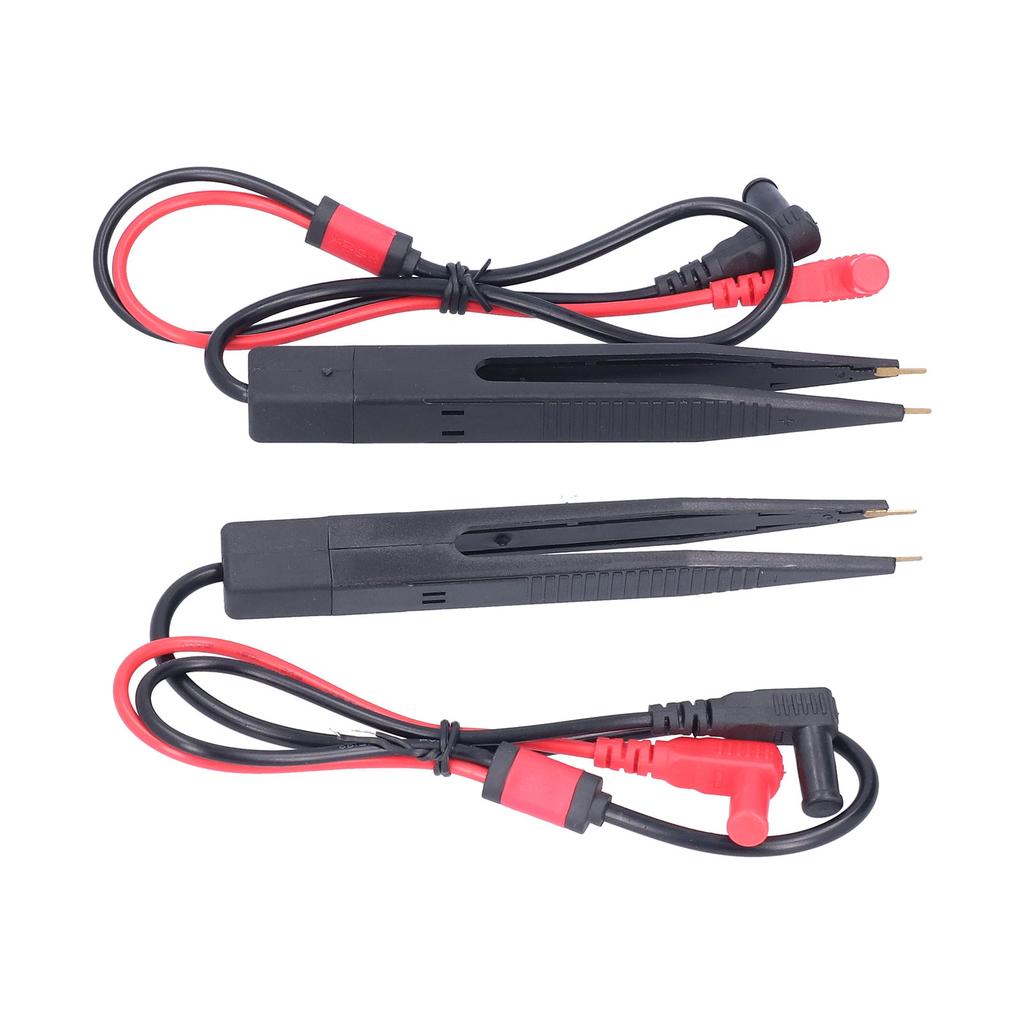2PCS Multimeter SMD Test Clip Test Tweezers Type Capacitance and Inductance Test Lead LCR Patch Clip
