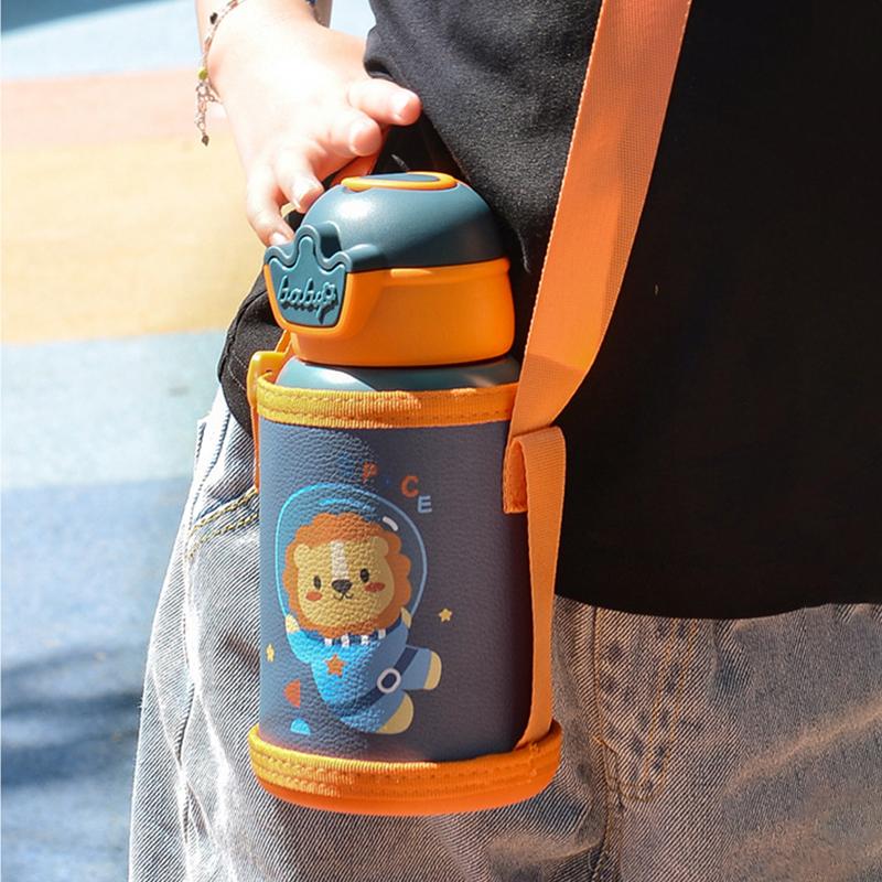 500ml Dinosaur Children's Thermos Bottle Cute Kids Thermal Water Bottle Stainless Steel Thermos Mug For Student Water Cup
