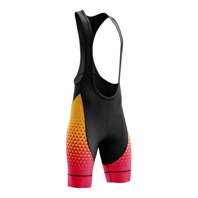 Phtxolue Pantaloncini da Ciclismo con Bretelle Tasca con Zip Anti-Perdita 6H 500KM Mountain Pro Bicicletta Bike Corto Nero Rosso Uomo Donna Pantaloncini da Ciclismo