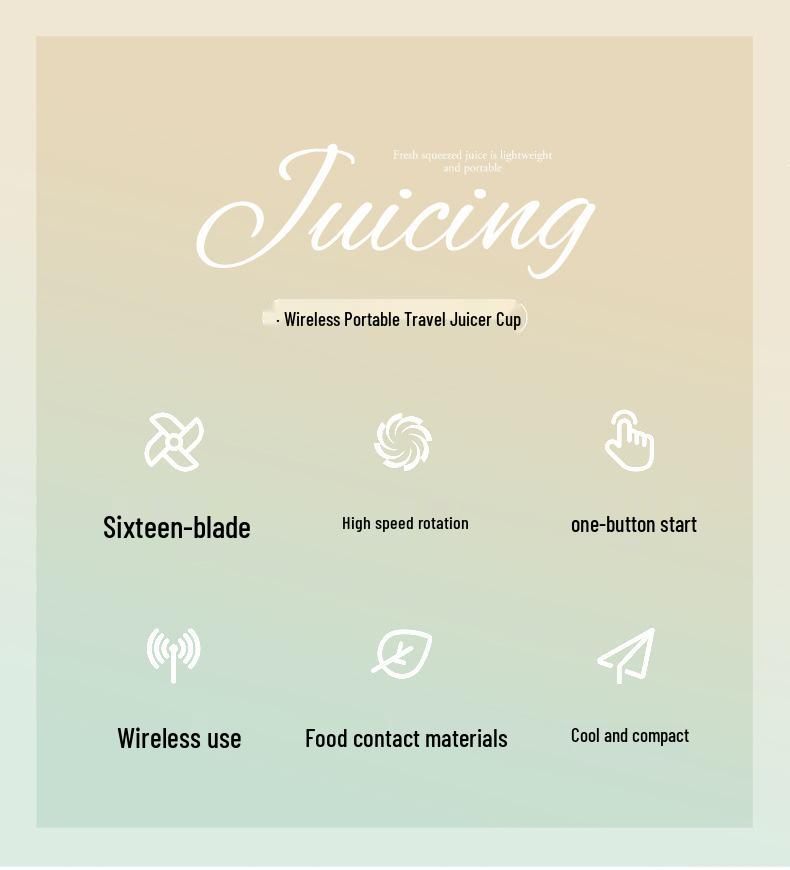 Portable Rechargeable Electric Juicer & Ice Crusher Cup