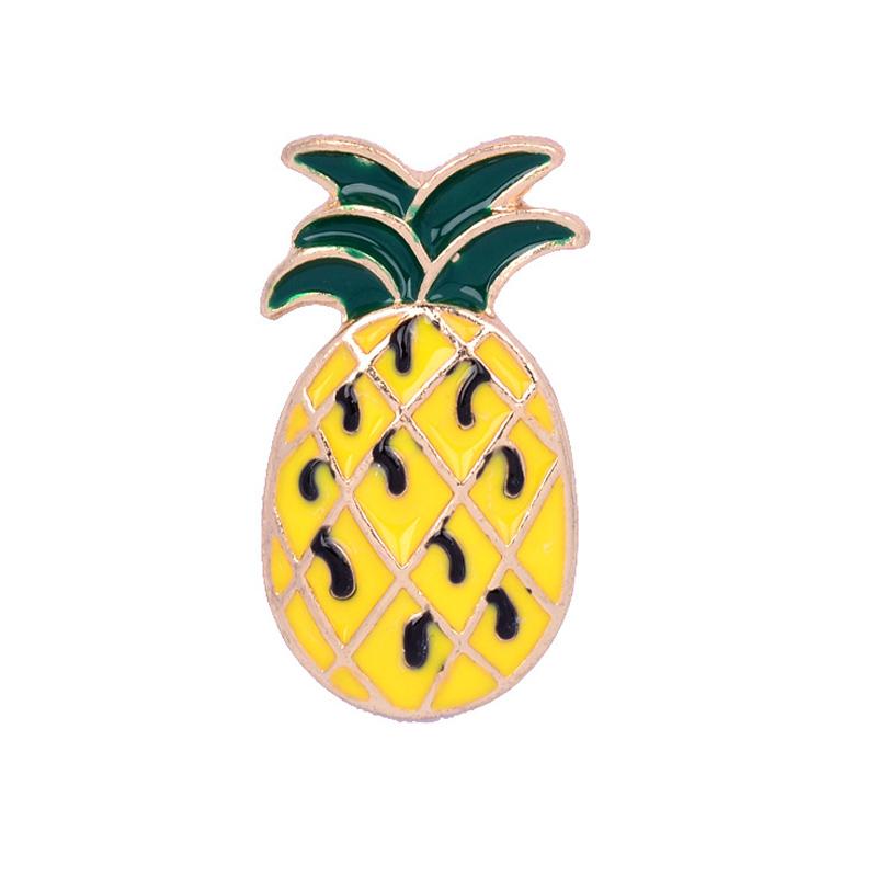 Fruits Brooches Cartoon Cute Enamel Pins Colorful Strawberry Apple Badges Denim Backpack Lapel Pin Lovely Jewelry For Girls Kids