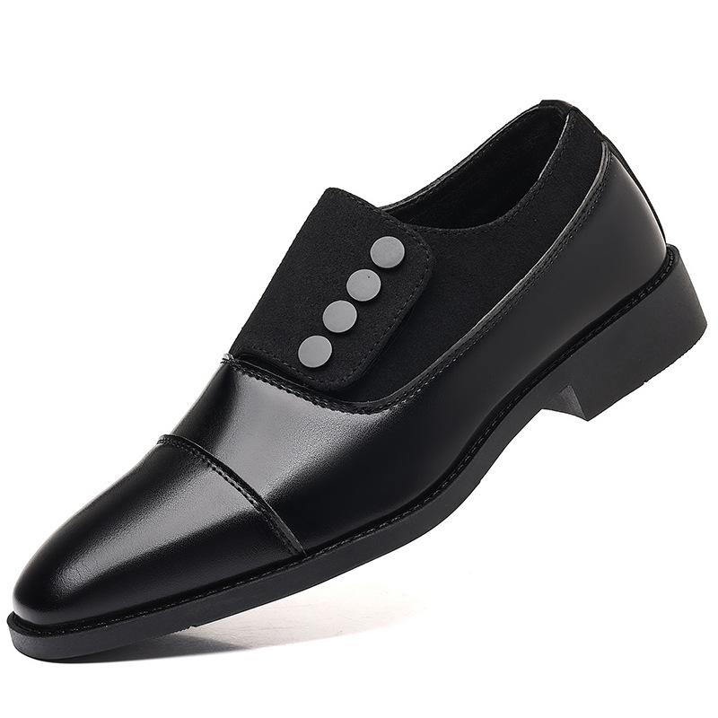 Classic Men's Shoes Business Dress Shoes Office Non-slip Leather Shoes Slip on Wedding Formal Oxfords PU Leather Work Loafers