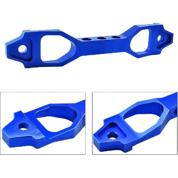 Battery Hold Down Sets, Billet Aluminum Alloy Car Battery Tie Down Bracket, Blue