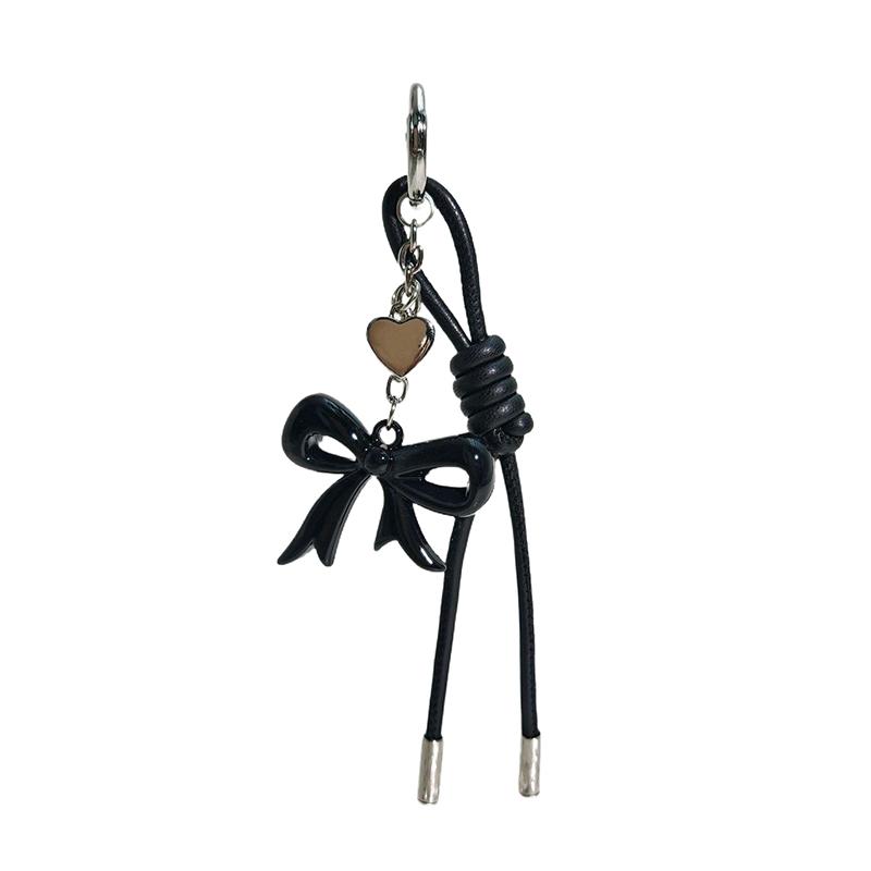 Creative Bow, Heart-Shaped Woven Rope, Bag Decoration Pendant, Keychain Accessory