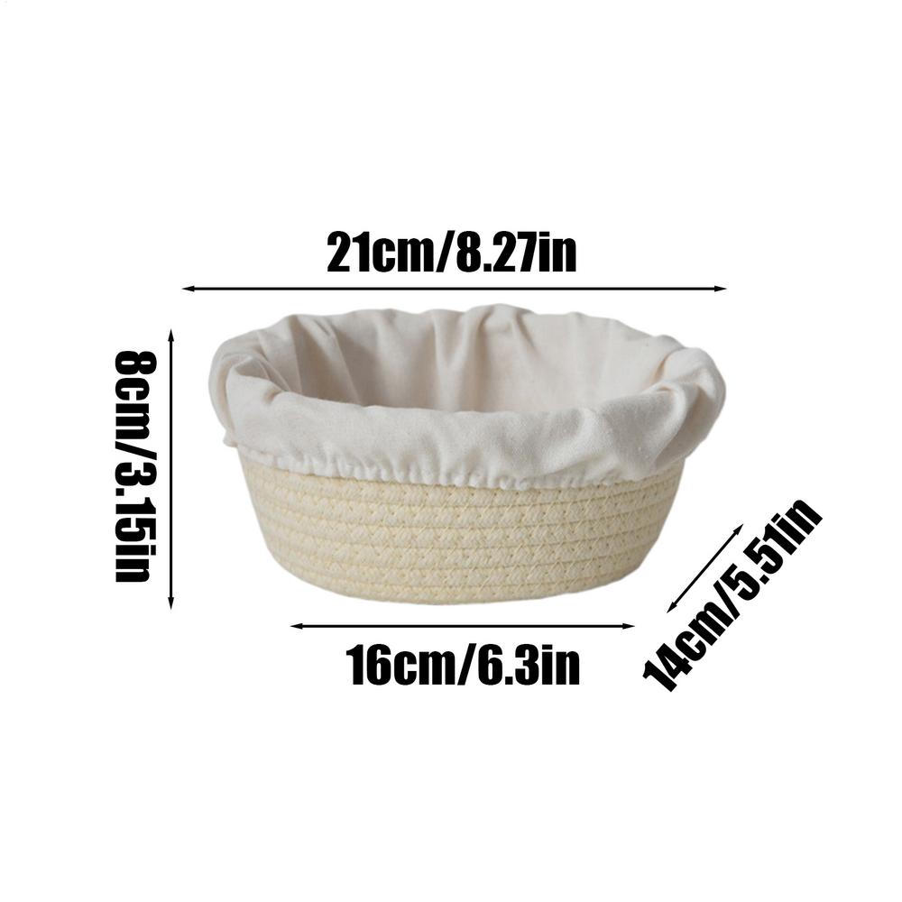 Round or Oval Bannetons for Home Baker Bread Proofing Basket Cotton Rope Dough Fermentation Basket Bread Baking Tools