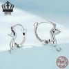 Avle S925 Sterling Silver Cat Ear Stretch Earrings