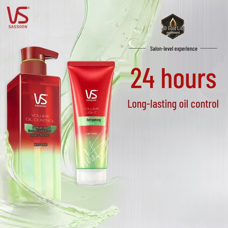 Vidal Sassoon Silicone-Free Amino Acid Oil Control Shampoo & Conditioner Set