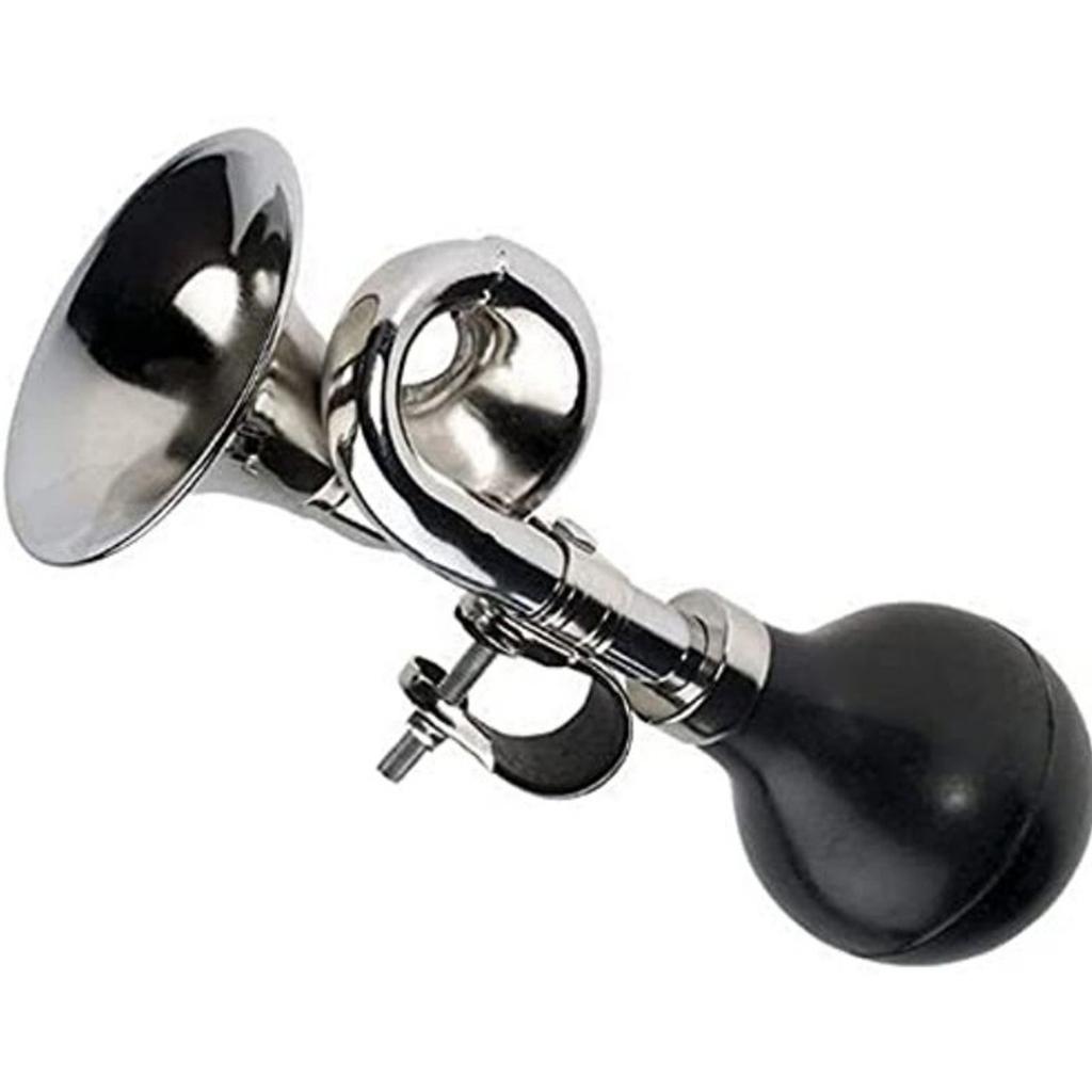 Classic Twist Loudspeaker Snail Horn Bugle Horn Retro Clown Horn for Mountain Bike Cycling Loud Air Horns Bicycle Bell