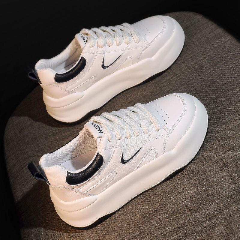 Buy Autumn New Sports Leisure Women's Shoes Thick-Soled White Shoes ...