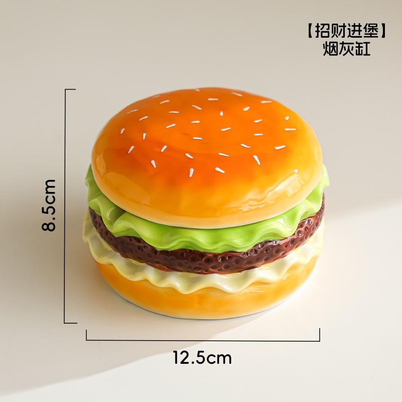 Creative Hamburger Toothpick Box Home Luxury High-end Toothpick Holders, Cute Cotton Swab Can, Dental Floss Storage Box