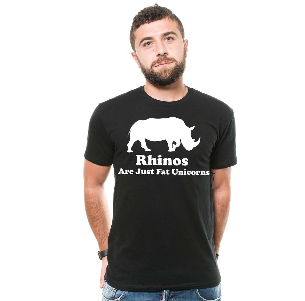 Funny Rhino Shirt Rhinos Are Just Fat Unicorns Shirt Rhino Unicorn Funny T-Shirt Unisex T-Shirt XXXL