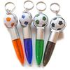 Soccer Gracias Mini Ball Pen Keychain with Soccer Ball, Set of 4