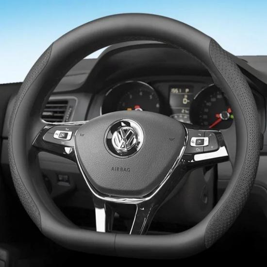 Leather Car Steering Wheel Cover for
