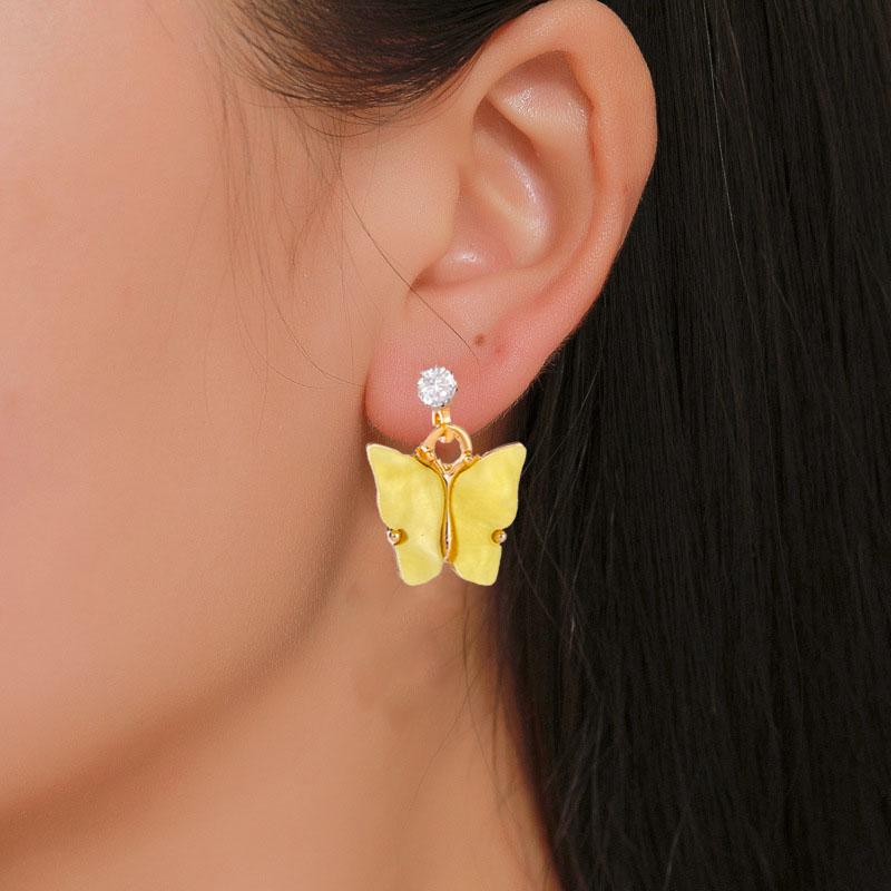 

Модные корейские женские серьги-гвоздики с бабочками для девочек