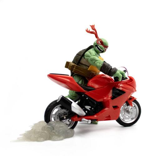 TMNT Comics Raphael Ninja z czerwonym motocyklem BST AXN Figure