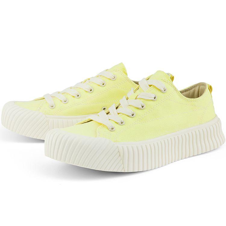 Kappa Casual Comfortable Durable Lightweight Low-Top Canvas Shoes Women sneakers Yellow White K0B45VS32-216