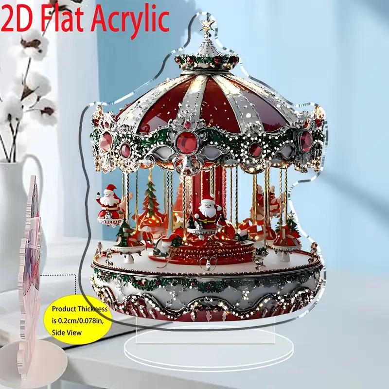 2D Flat Acrylic Rotating Music Cassette Decoration, Indoor and Outdoor Decoration - No Battery/electricity Required, Free Day Decoration, Sh