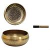 KX4B Tibetan Buddhism Sing Bowl Yoga Meditation Chanting Handmade Healing Sound Home Decor