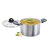 GENIUS CERAFIT STEEL Ceramic Coated Saucepan 20 Cm 3.5 Liters with Glass Lid