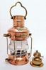 Maritim Nautisk Skipslantern 14" Messing & Kobber Anker Oljelampe, Båtlys