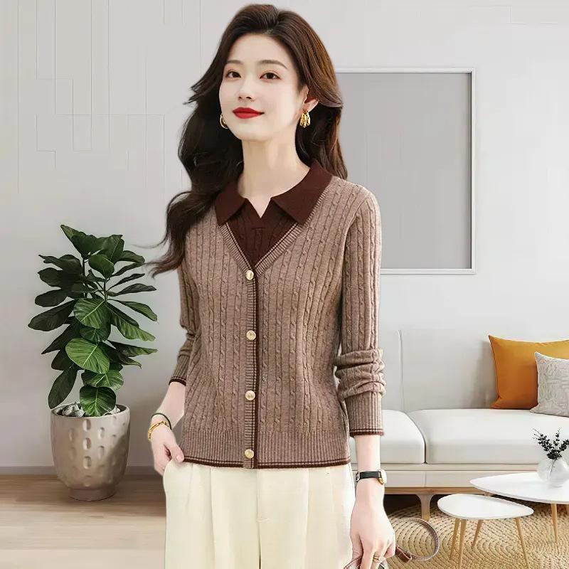 

Autumn and winter new fashionable simple and versatile temperament white warm sweater knitted bottoming shirt top average size верблюд