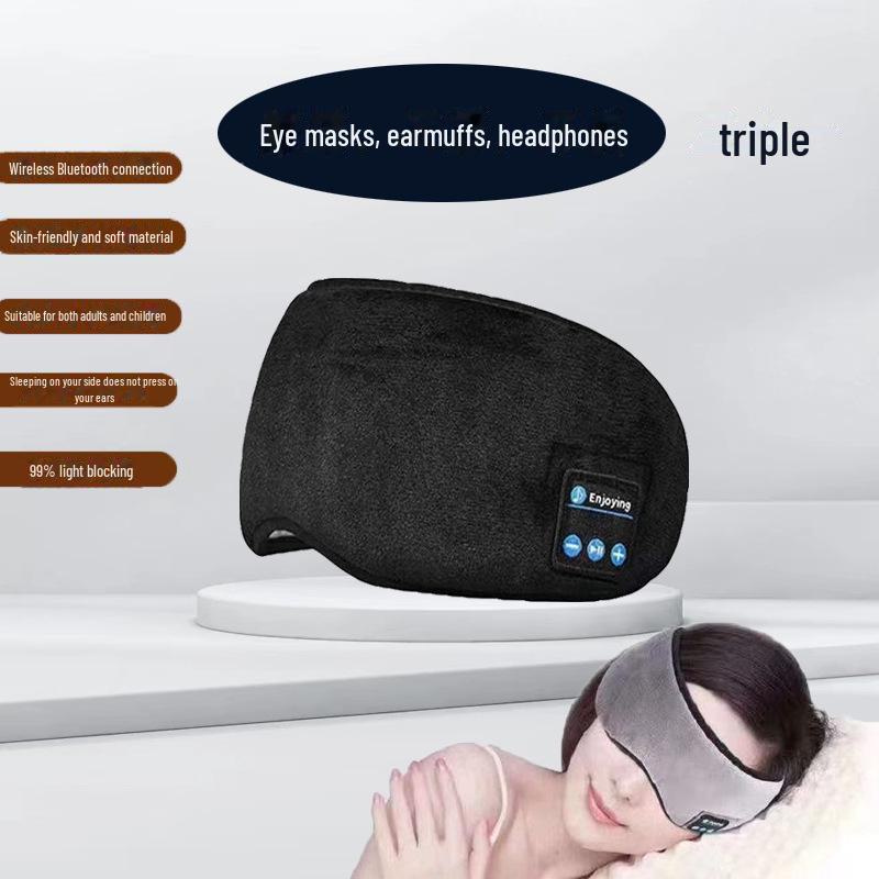 Wireless Bluetooth Eye Mask with Built-in Soundproof Headphones for Sleeping