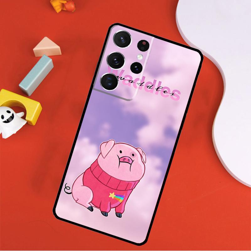 Cartoon Pig Phone Case For Samsung Galaxy S25 Ultra S24 Ultra S9 S10 S20 S21 S22 S24 Plus S23 FE Cover
