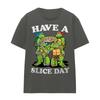 Tmnt Have A Slice Day Ladies T-Shirt S-2XL, Charcoal