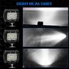 2pcs 4-Row 72W 4-Inch Ultra-Bright LED Light Bar for Off-Road Truck Jeep Mods