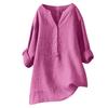 JPNTKY Women's Fashion Casual Solid Color Print Short Sleeve V Neck Blouses & Shirts