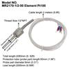 Fixed Thread Stainless Steel Probe Sensor Pt Ohm Protection Tube Stainless Steel