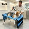 Portable Pet Washing Platform Grooming Hammock with Stand, Dog Bathing Hammock, Foldable Bath Holder for Restraint Net Small & Medium Pets, Adjustable