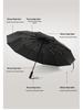 24-Rib Sturdy Windproof Umbrella: Extra Large, Thickened with Black Glue for Sunny & Rainy Days